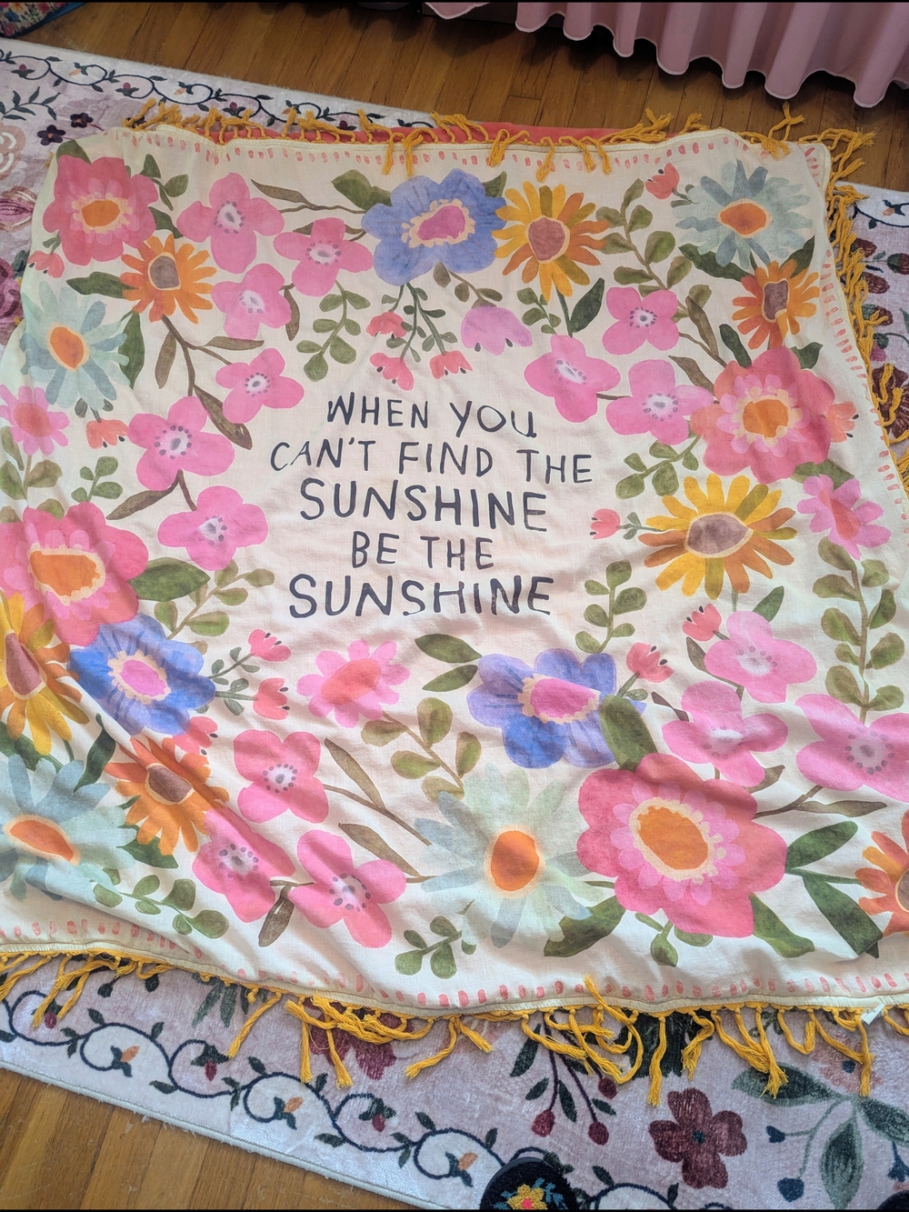 Natural Life XL Shabana Beach Towel - "Be The Sunshine"